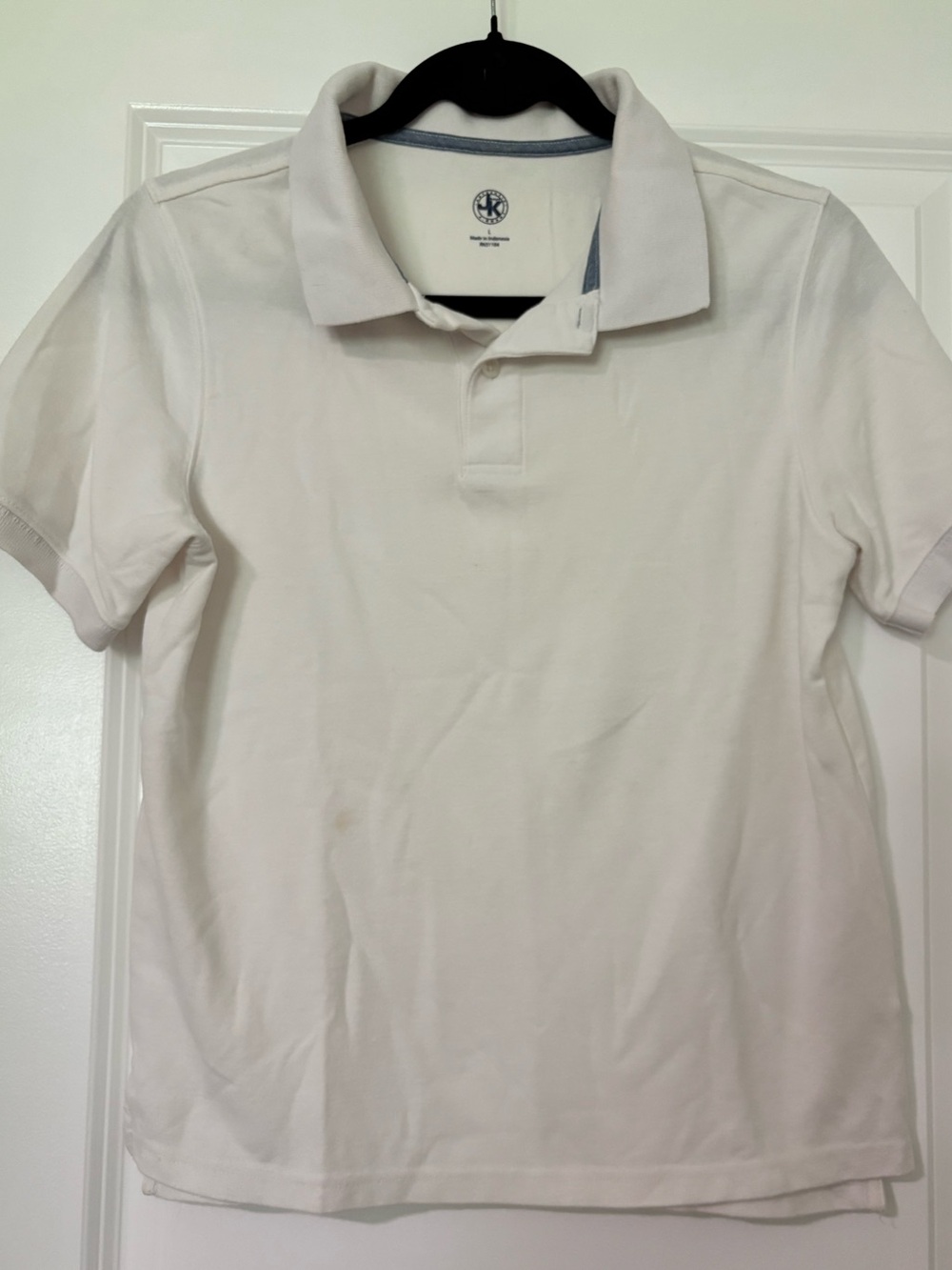 JK Designs White Kids Polo Shirt